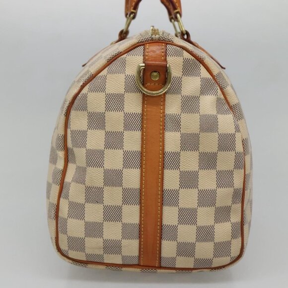 LOUIS VUITTON Damier Azur Speedy Bandouliere 30 Bag 2way N41052 LV Auth 130986 - Picture 4 of 16